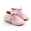 Groothandel baby mocassins lederen rode bodemschoenen