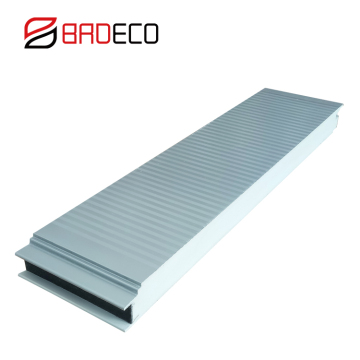 corrugated metal sandwich 10cm pu wall pannel