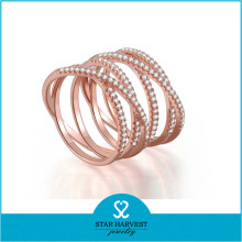 sterling silver material latest gold finger ring designs in hotsale