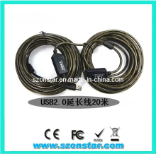 USB Active Repeater Extension Cable 20m with Booster