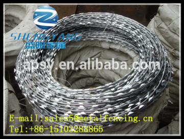 razor barbed wire mesh, electric galvanized razor barbed wire mesh