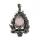 Gemstone Crystal 12 mm Silver Skull Stone Pendant 50x30 mm Pendants squelettes en pierre naturelle pour la fabrication de bijoux de bricolage