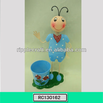 2013 uniquely designed iron girl planter