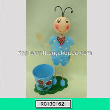 2013 uniquely designed iron girl planter