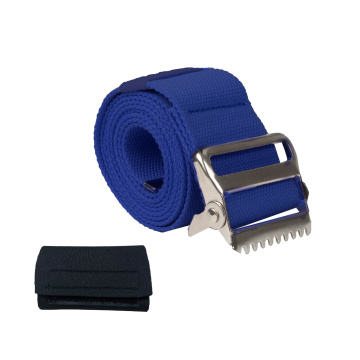 Senior Navy Metal Buckle Gait Belt
