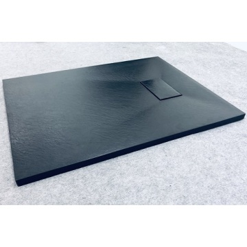 Plato de ducha SMC de piedra negra moderna para baño