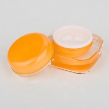 square acrylic container with screw cap