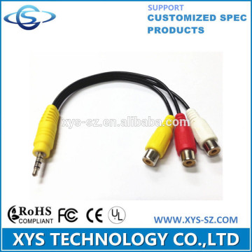 3.5mm stereo to 3rca female adapter