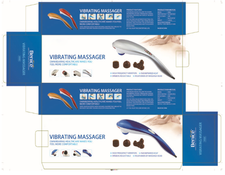 Dolphin massage stick cervical spine massager shoulder waist electric multi-functional body massage hammer