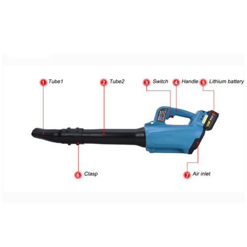 21 V Portabel Handheld Listrik Nirkabel Daun Blower