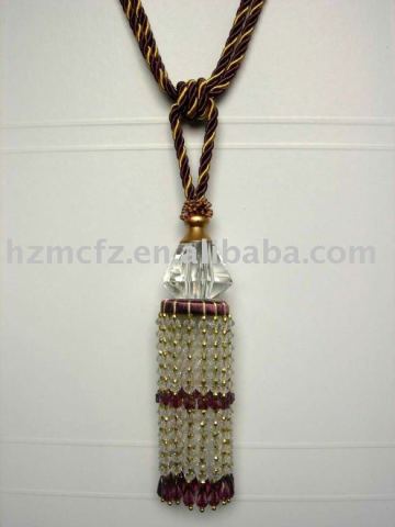 modern and beaded tassel tieback for curtain