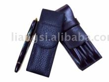 leather pen holder