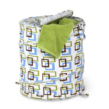 Cotton Spiral pop up laundry Hamper clothes barrel