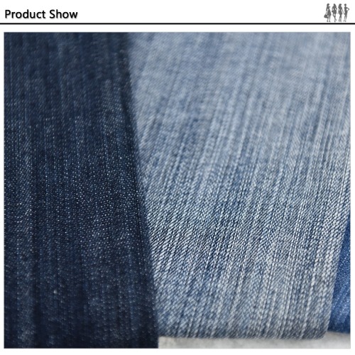 Composition Weaving denim cotton mercerized denim fabric with coated