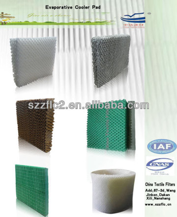 Honeycomb water wet evaporator cooling pad