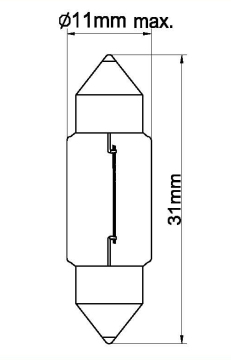 Car interior light/ A14