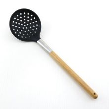 Beech Wood Silicone Cooking Utensil Kitchen Skimmer