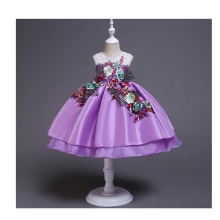 High Quality Kids Bridal Flower Girl Dress Summer Party Girls Lace Dress