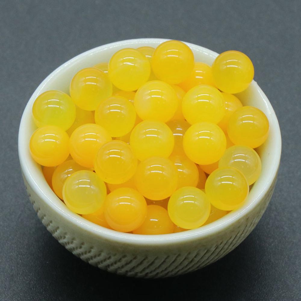 Agate jaune 8 mm boules de pierre décoration maison perles de cristal rondes