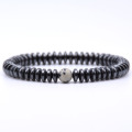 Hematit 8 MM Disc Beads Bracelet