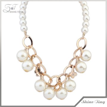 Occident style fashion handmade imitation pearl necklace