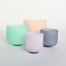 Q're Jelly Frosted Singing Bowl 432HZ Sound Bath Set