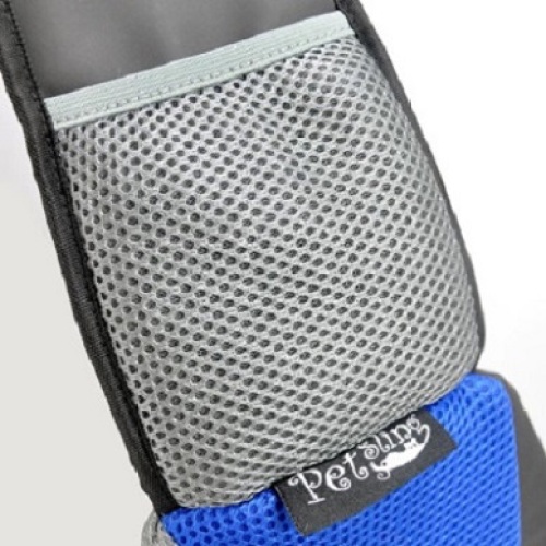 Blue PVC and Mesh Pet Sling