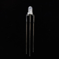 3 mm bicolor LED rode/blauwe gemeenschappelijke anode diffuse lens