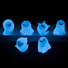 Cute Glow-in-the-dark Halloween Little Ghost Doll Desktop Ornaments