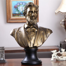 Classic Design Casting Bronze President Lincoln Bust Statue