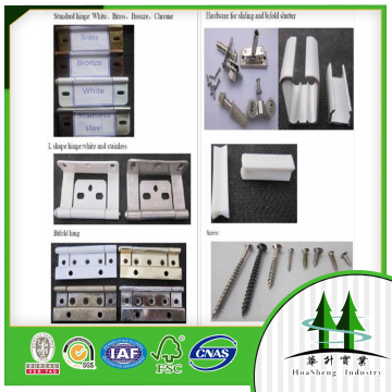 Wooden Shutter Louvers Components