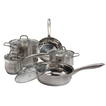 9 PieceStainless Steel Cookware Set