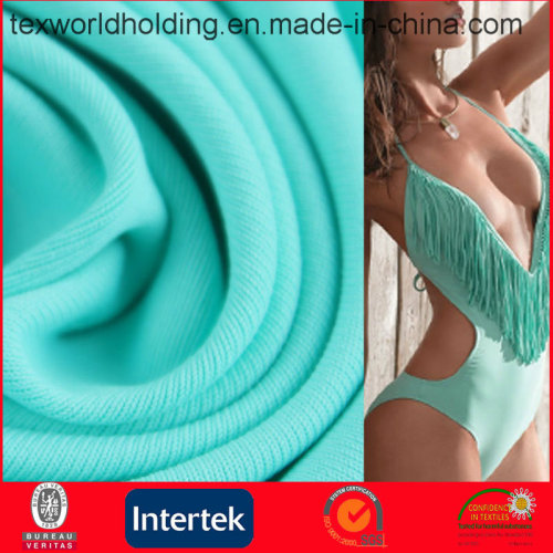 De confecção de malhas de tricô Spandexweft Spandex do poliéster Swimwear estiramento ou tecido de Yoga (WPE1113)