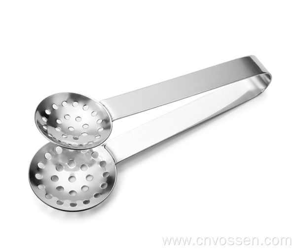 Stainless steel tea spoon tea bag tong