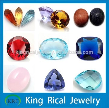 Wholesale loose glass gems/glass stone