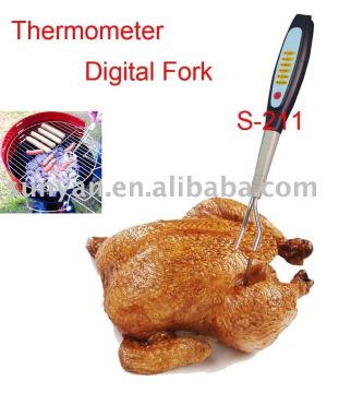 Barbecue Thermometer Fork with LED