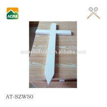 plain orthodox wooden cross with stand