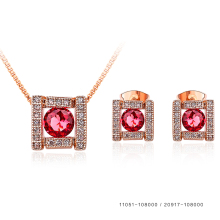 High Quality Hot Sale Fashion Jewelry Gold Indian Bridal Red Jewelry Sets