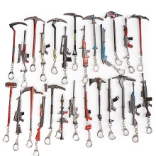 Wholesale Metal Game Hoe Pick Weapon Keychain - 12cm