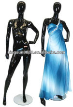 glossy black display mannequins