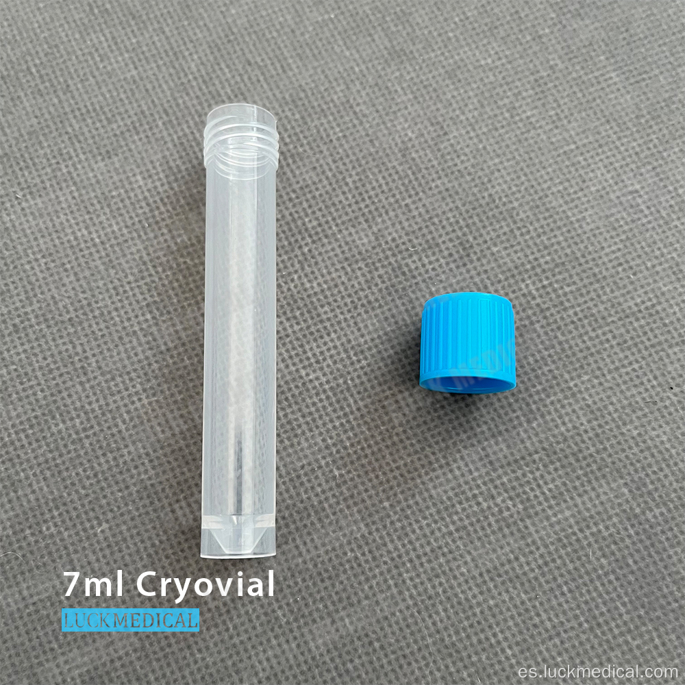 PC Cryovials de plástico 7 ml de laboratorio Use FDA