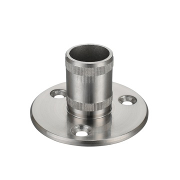 Custom handrail fence cylindrical base plate