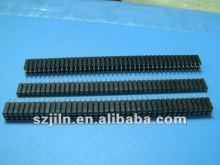 2.54mm pith round pin female header with straight six finger clip