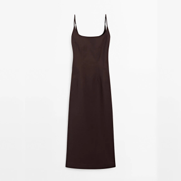 Ladies' elegant camisole cotton blend mid length camisole dress