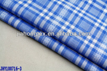 Hot sale check dobby shirting fabric