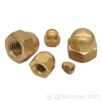 Din986 Brass Acorn Hexagon Nuts M4 M5 M6 M8