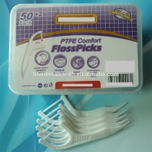 50pc plastic box pack dental floss pick, dental flosser