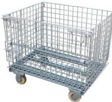 heavy duty storage container Foldable Wire Mesh Container