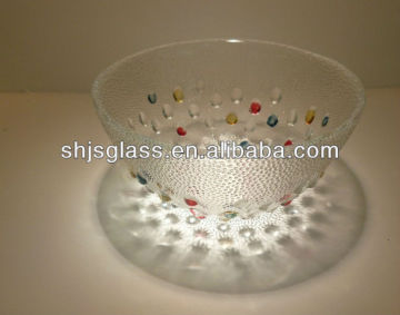 colour glass bowl