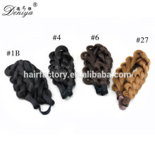 Hot selling synthetic braided head band braided hair pieces for young lady